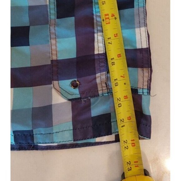 Polo Men's Swim Shorts Trunks Size‎ M Purple Blue Gray Beverly Hills Polo Club - Picture 7 of 9